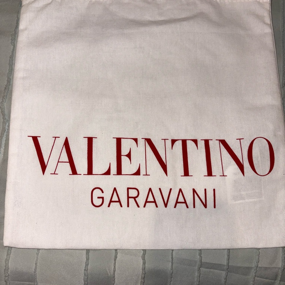 Valentino Garavani White Bag with Red Logo